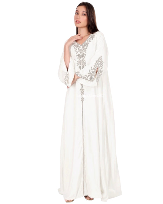 Sandra Series - Cream white (Slit Sleeves)