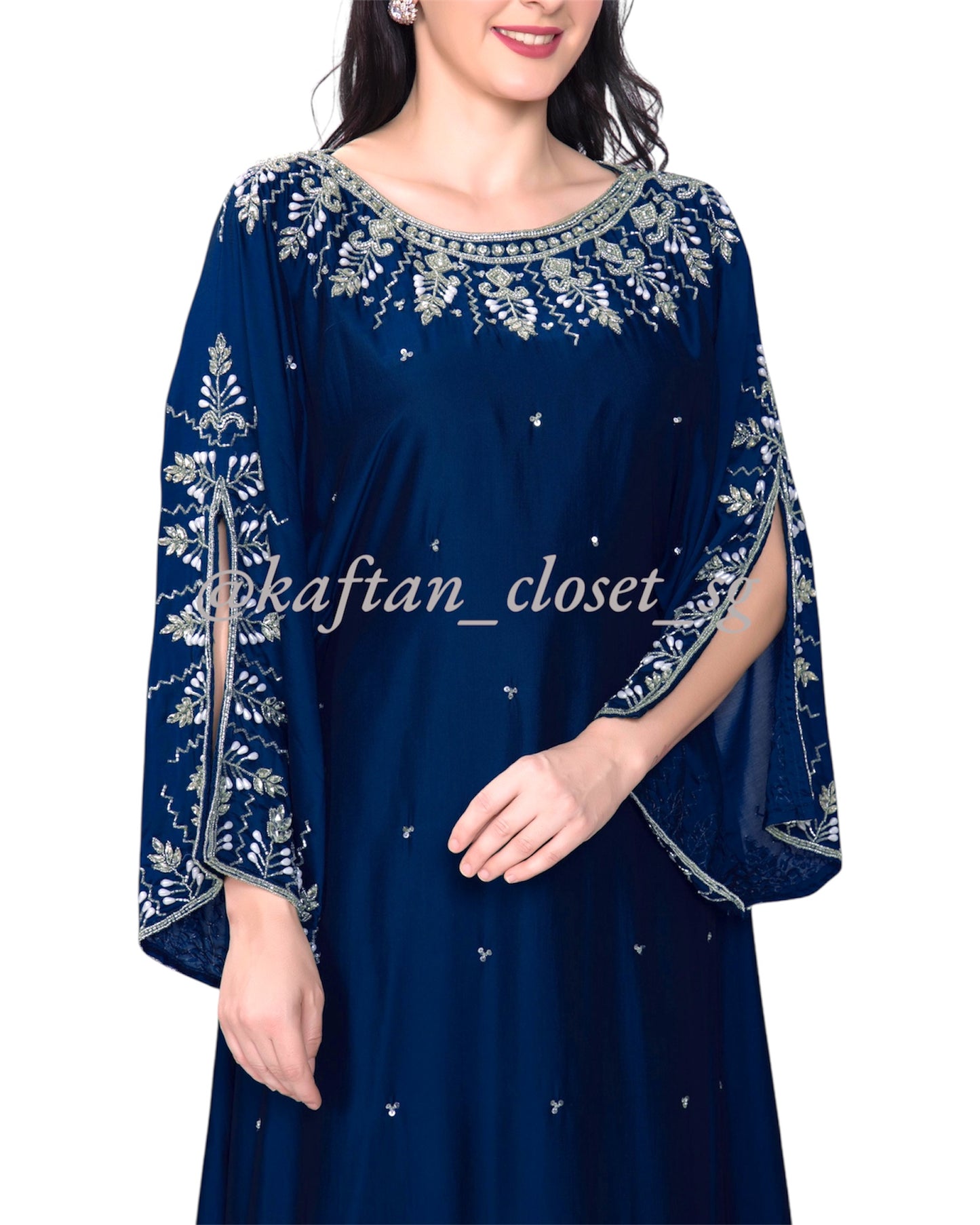 Astrid Open Sleeves Series- Navy
