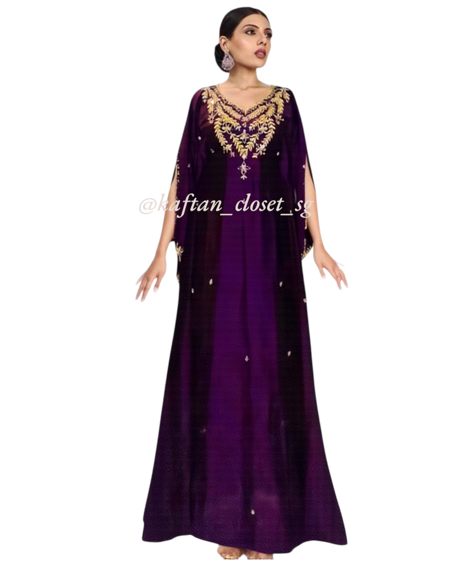 Odessa Open Sleeves - Purple