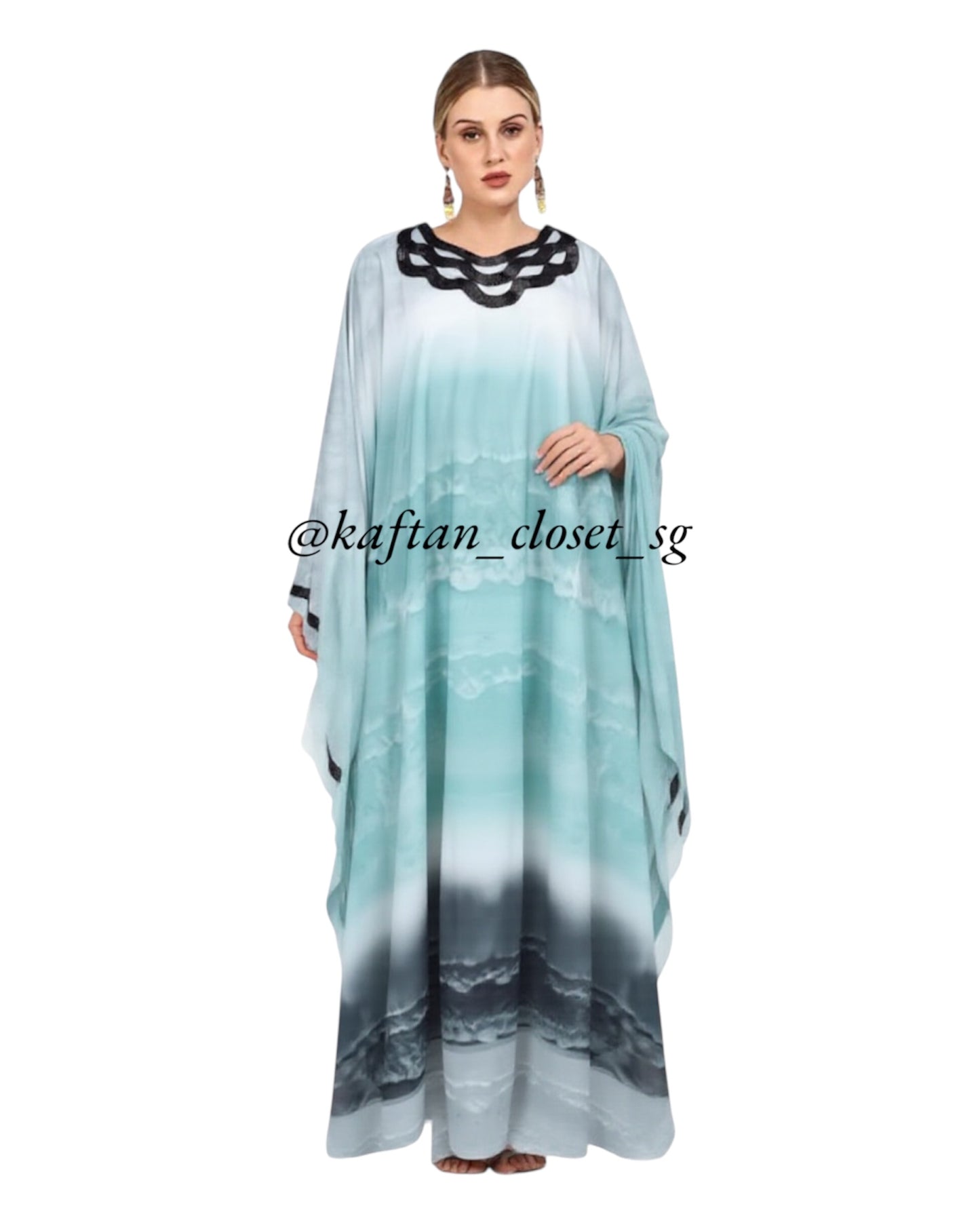 Wave Print Kaftan