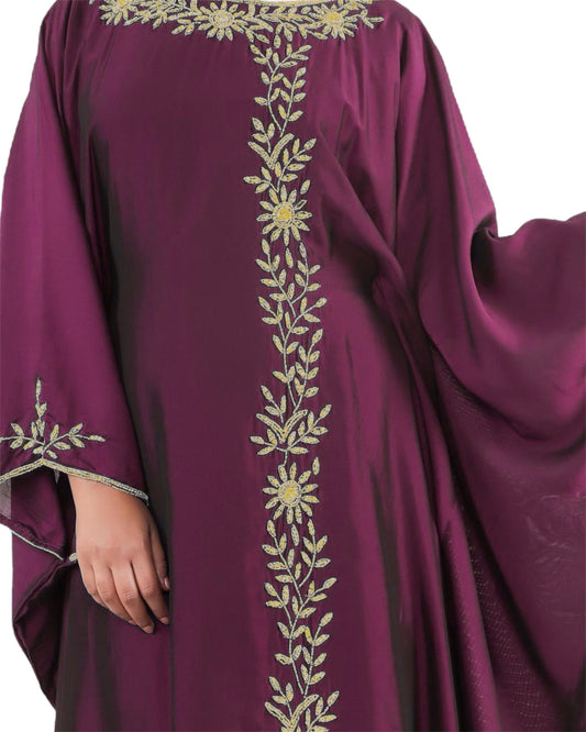 Celesta Gold- Burgundy