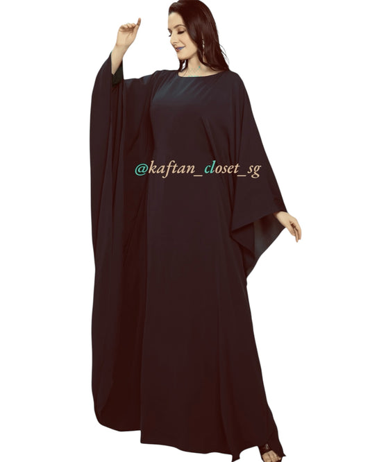 Butterfly Abaya- Black