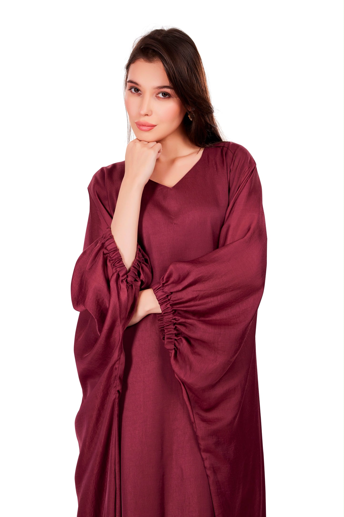 Lantern- Linen Blend (Burgundy)