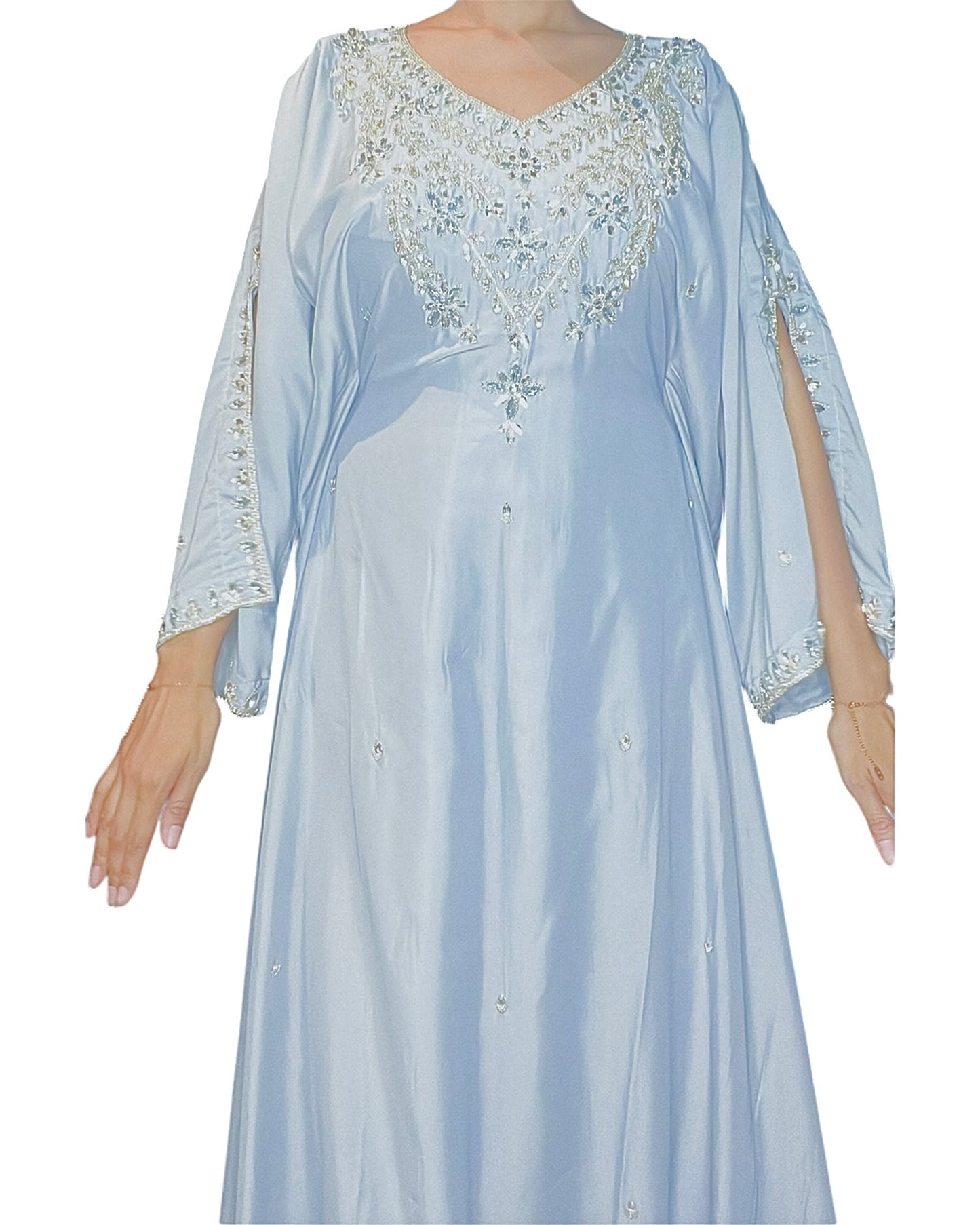 Odessa Open Sleeves - Baby Blue