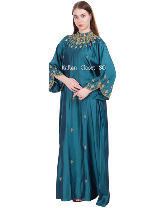 Bianca High Neck - Light Teal Blue