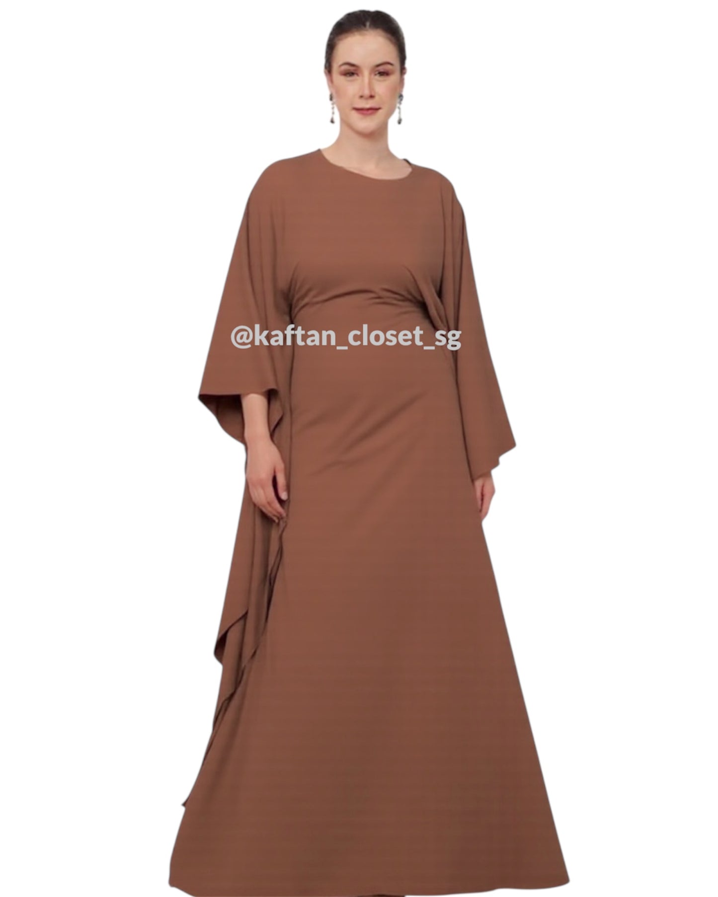 Butterfly Abaya- Midnite Green