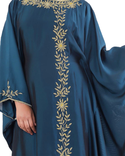 Celesta Gold- Teal Blue