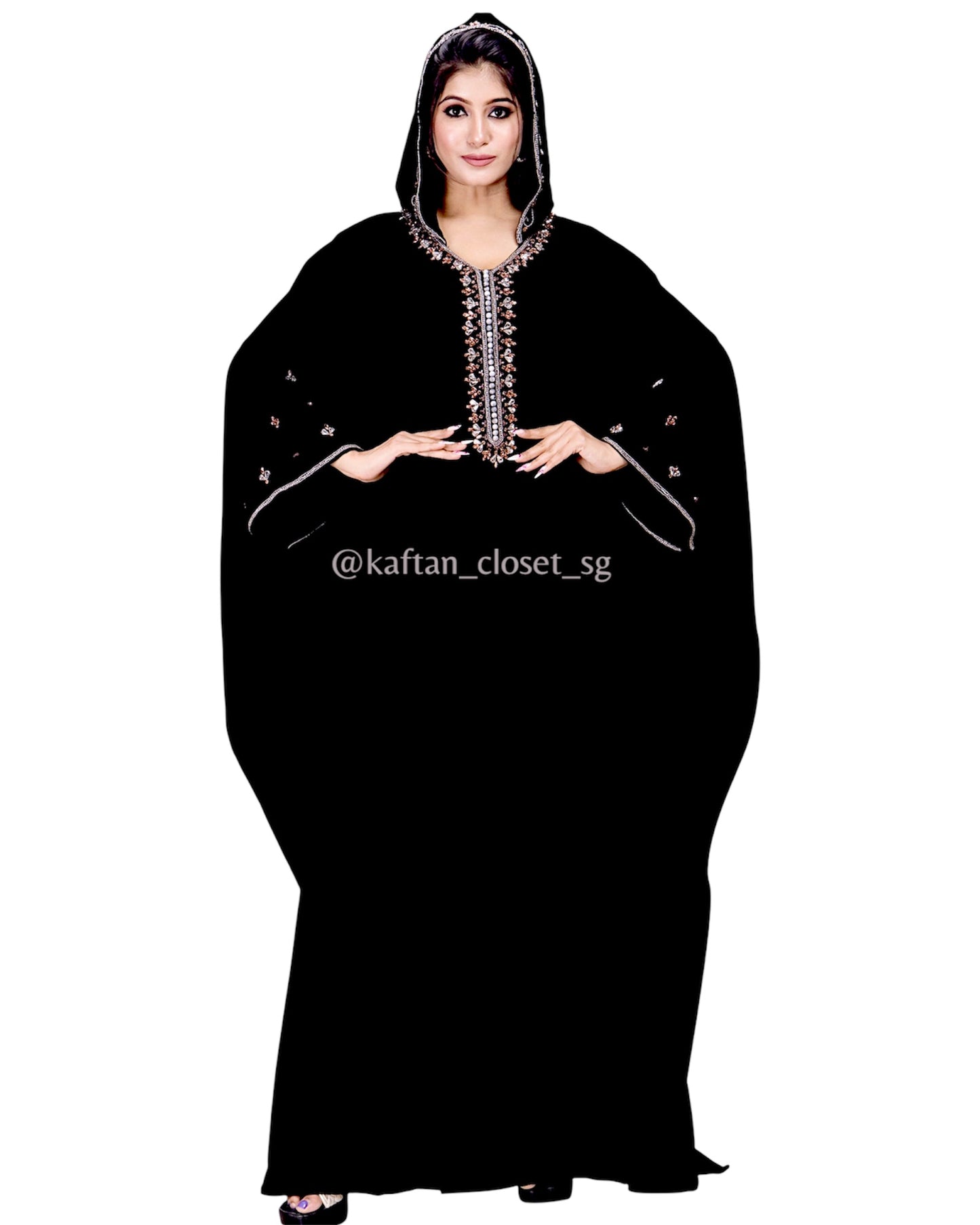 Huda Series- Hoodie Style (Black)