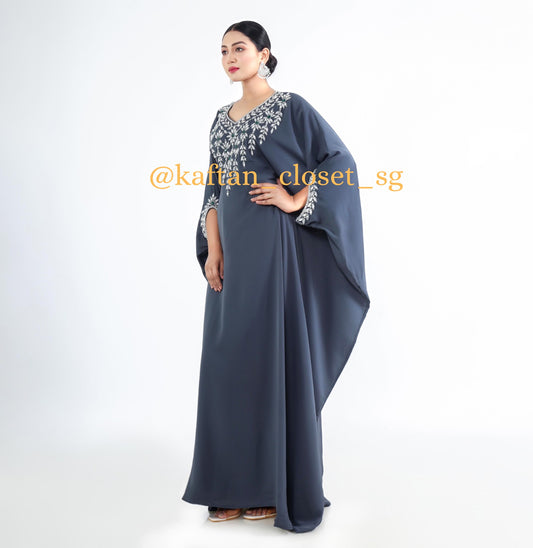 Hayati Series - Slate Grey Kaftan