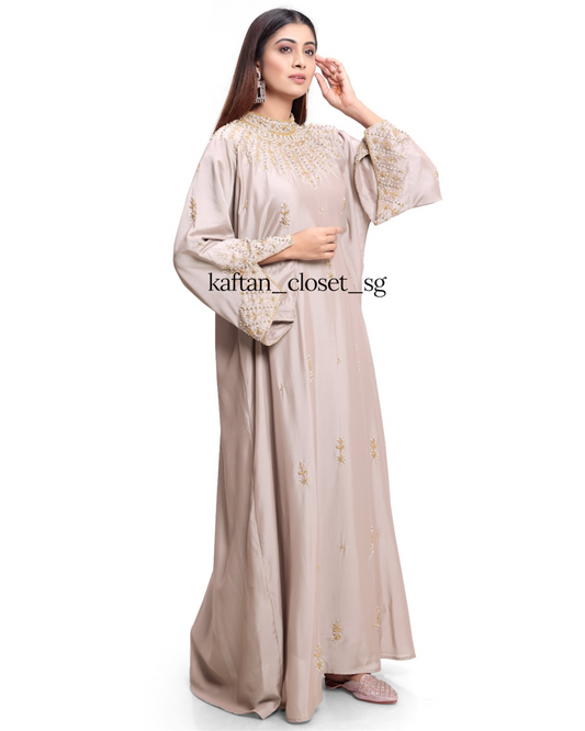 Juliette High Neck- Silver Khaki