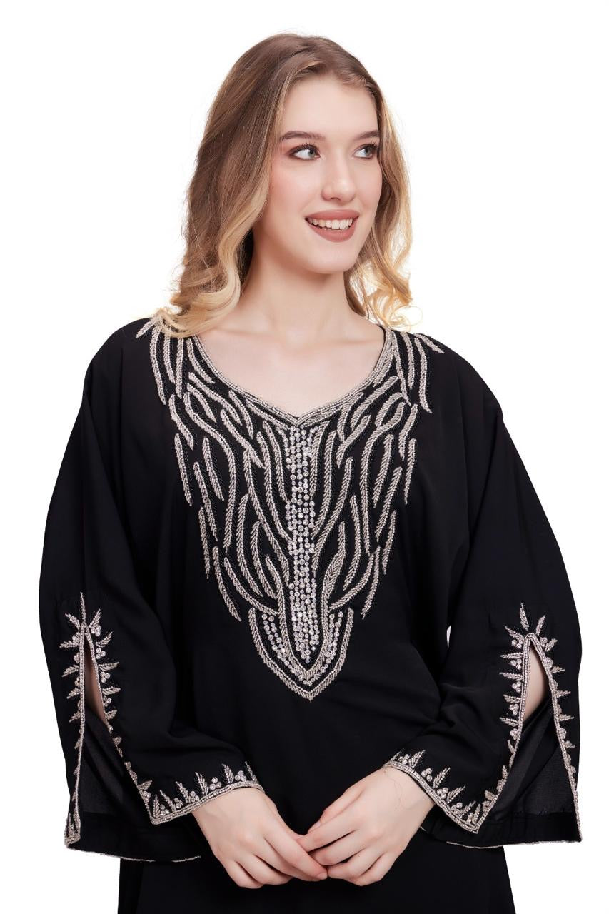 Allysia Open Sleeves Series- Black