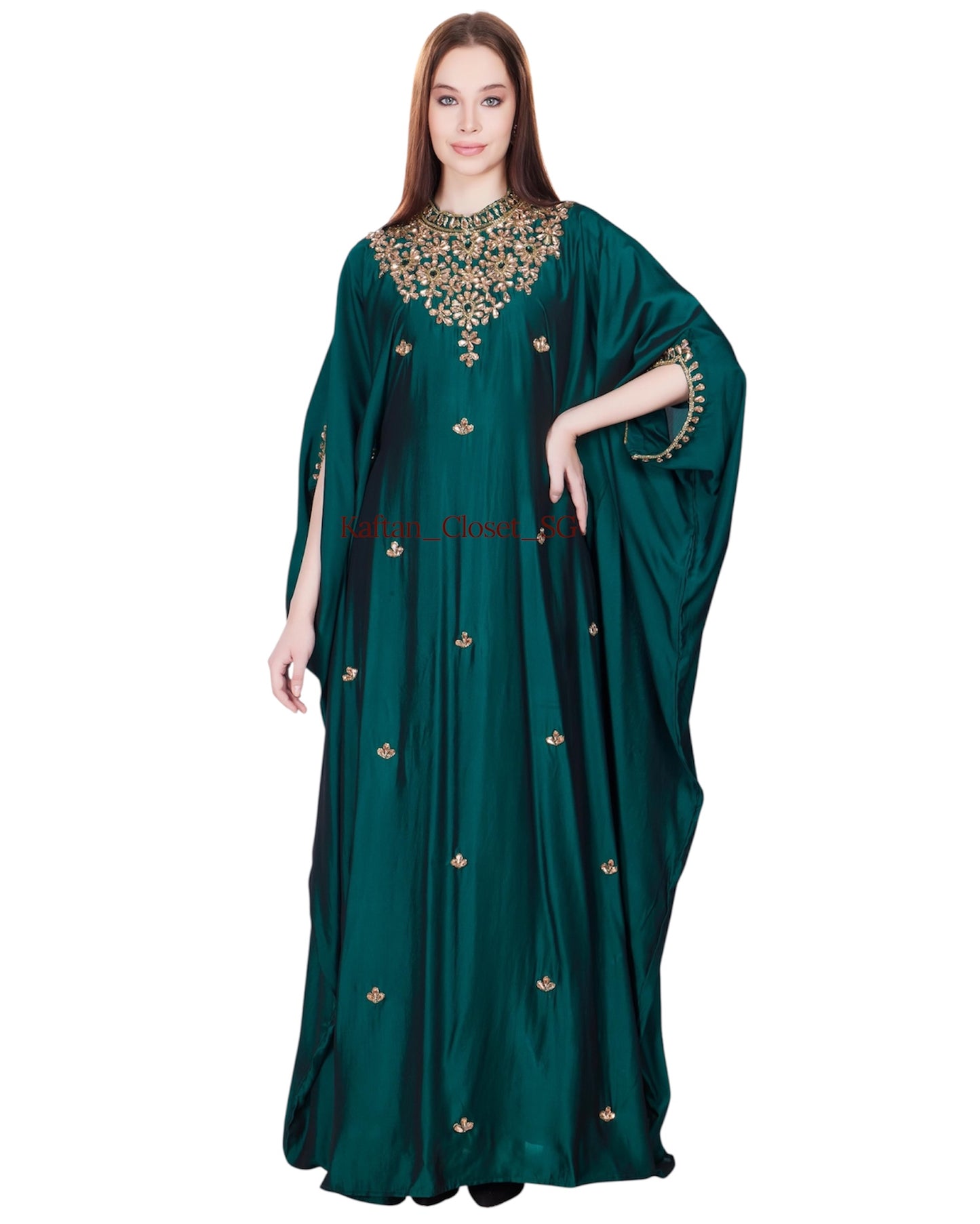 Rhea High Neck Series- Emerald Green
