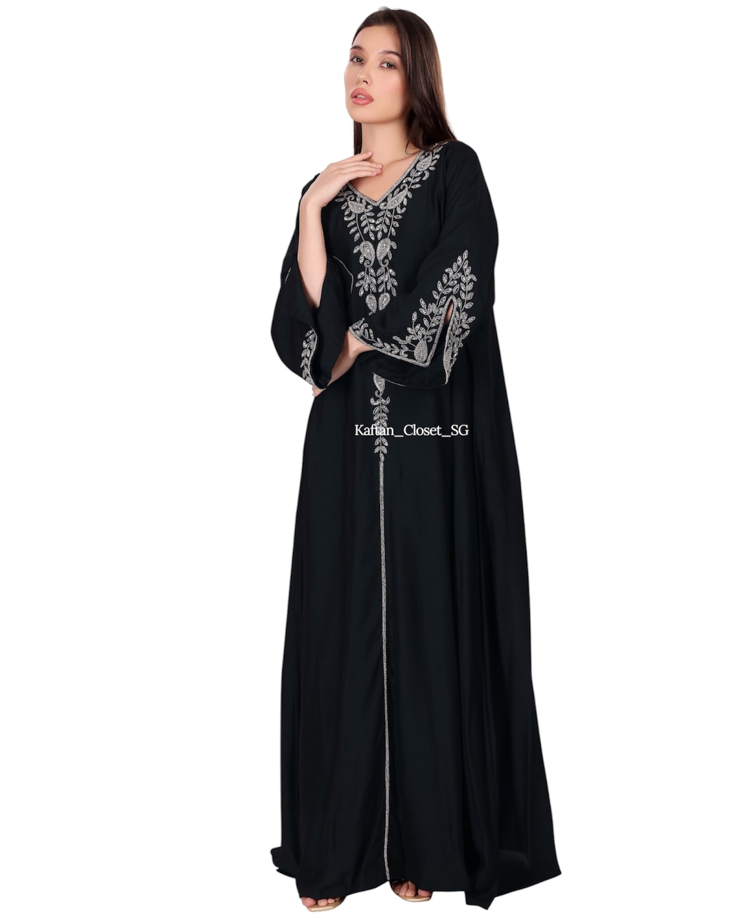 Sandra Series - Black (Slit Sleeves)