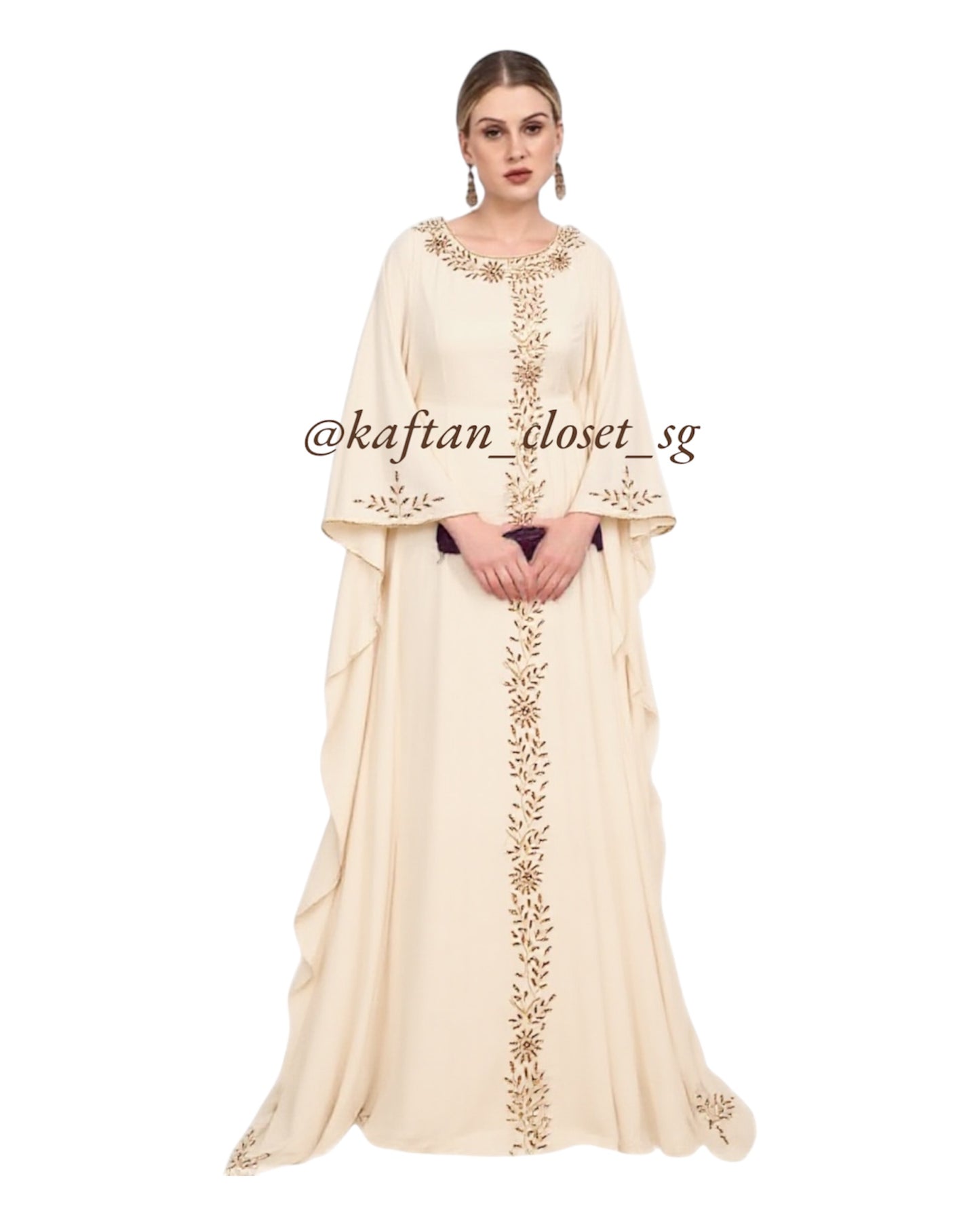 Celesta Gold- Cream White