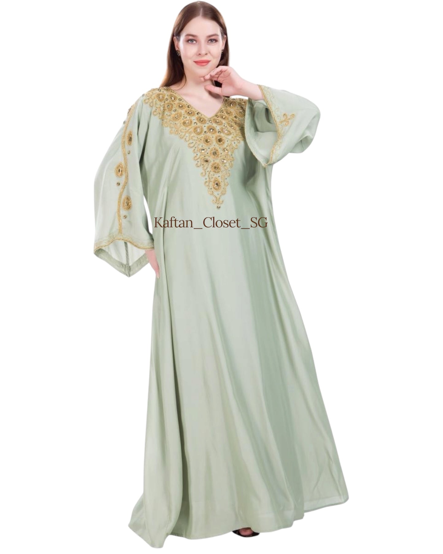 Azure (Flair Sleeves) Series: Sage Green