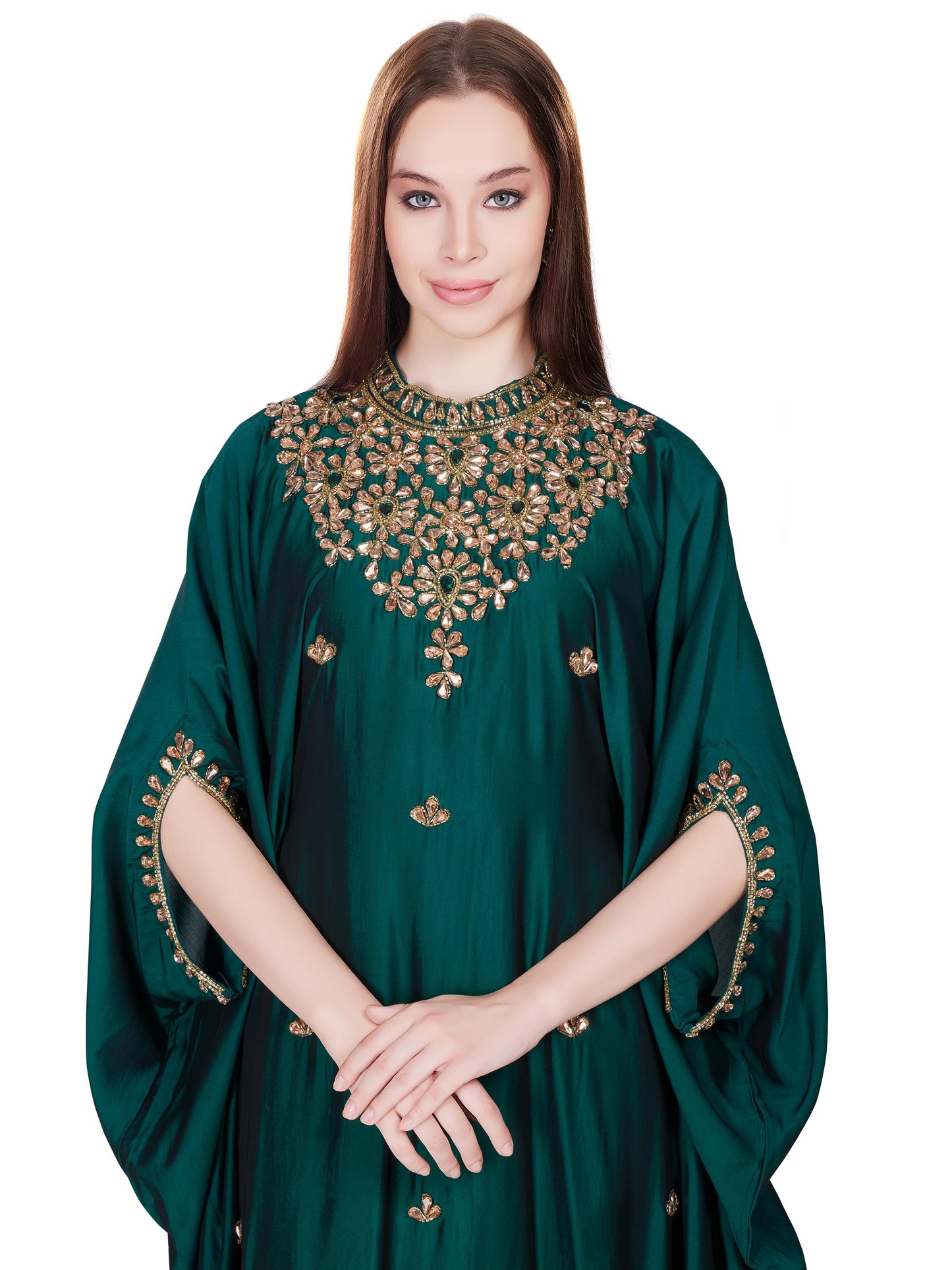 Rhea High Neck Series- Emerald Green