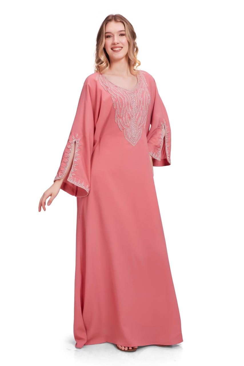 Allysia Open Sleeves Series-  Salmon Pink