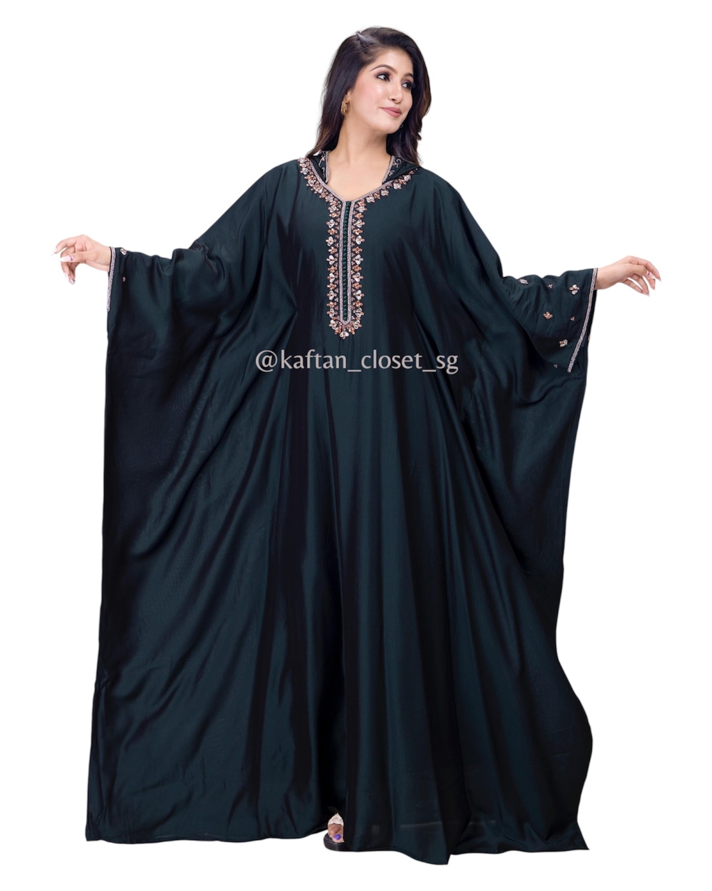 Huda Series- Hoodie Style (Midnite Green)