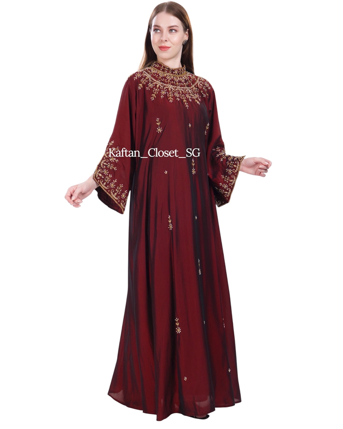 Juliette II High Neck- Maroon