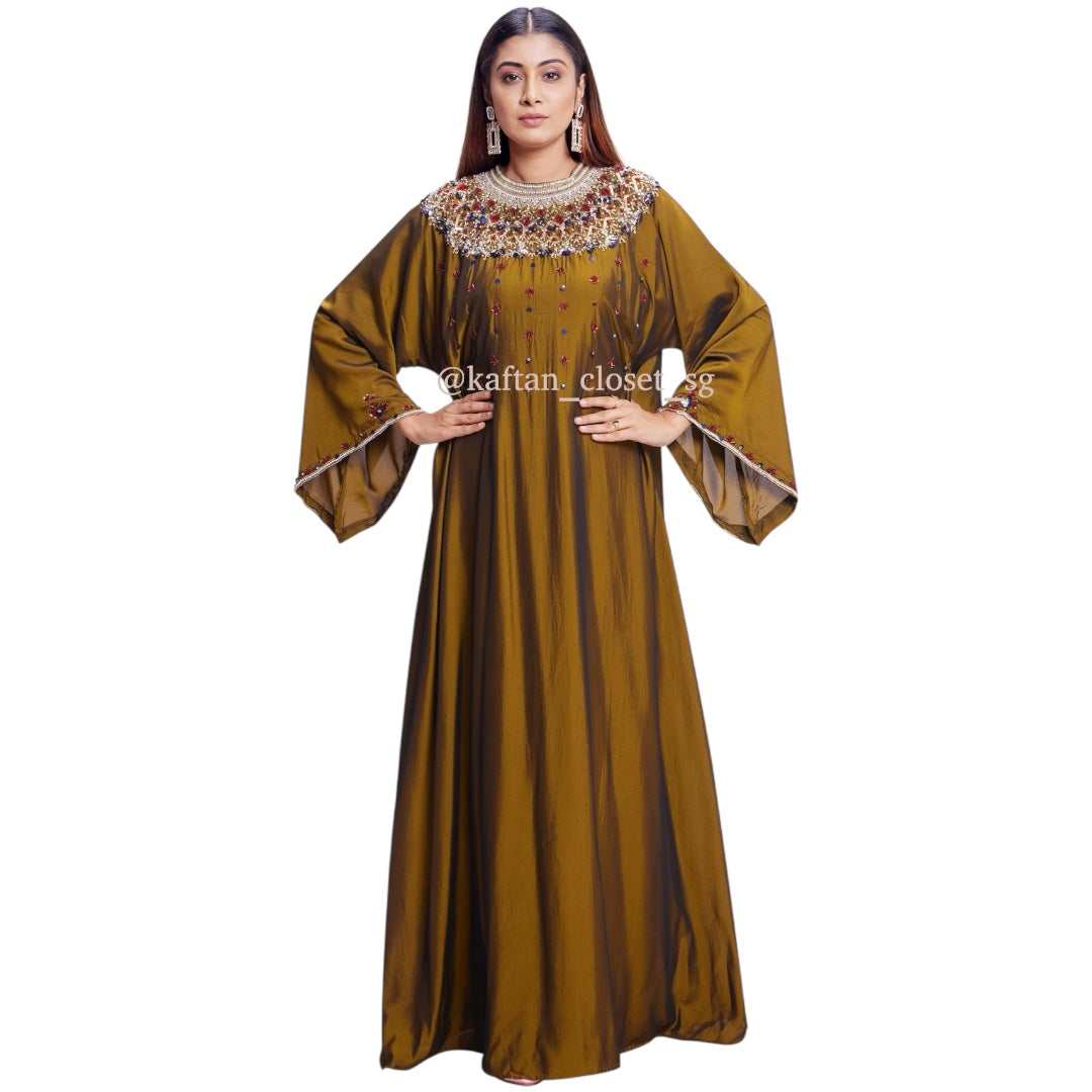 Allure II (High Neck)- Olive Gold