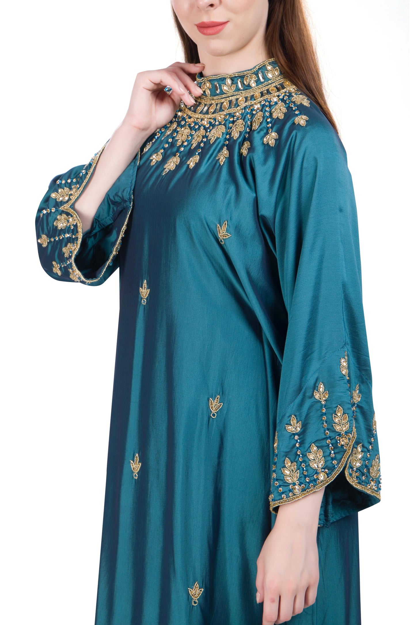 Bianca High Neck - Light Teal Blue