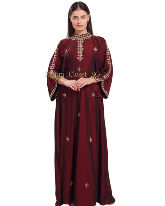 Inka High Neck - Maroon