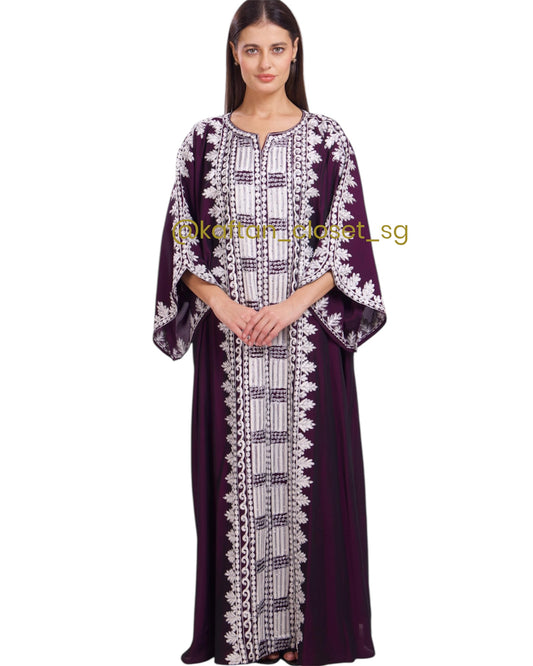 Bahati Embroidery- Purple
