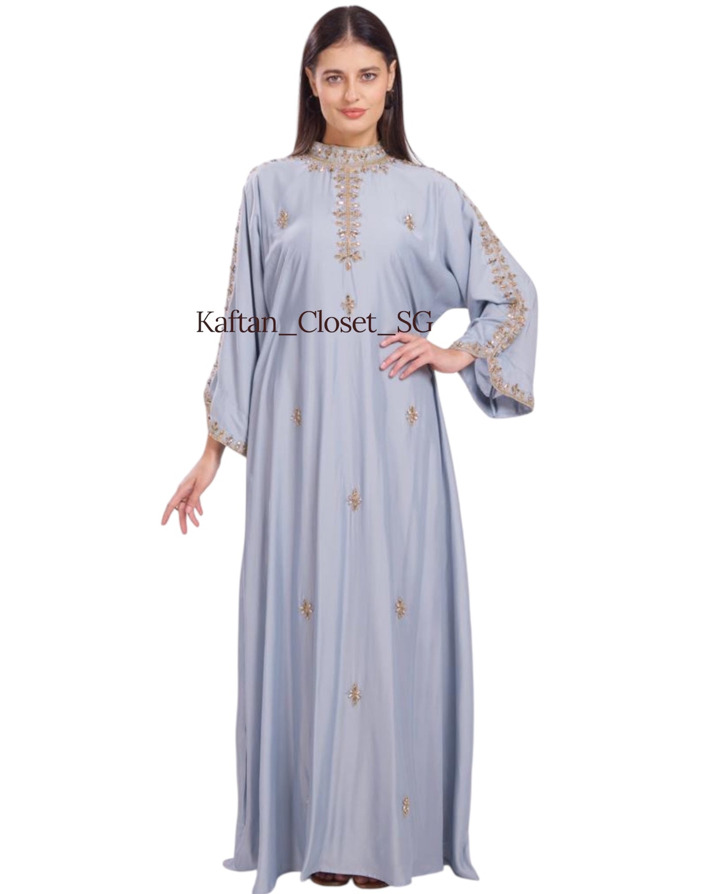 Inka High Neck - Powder Blue