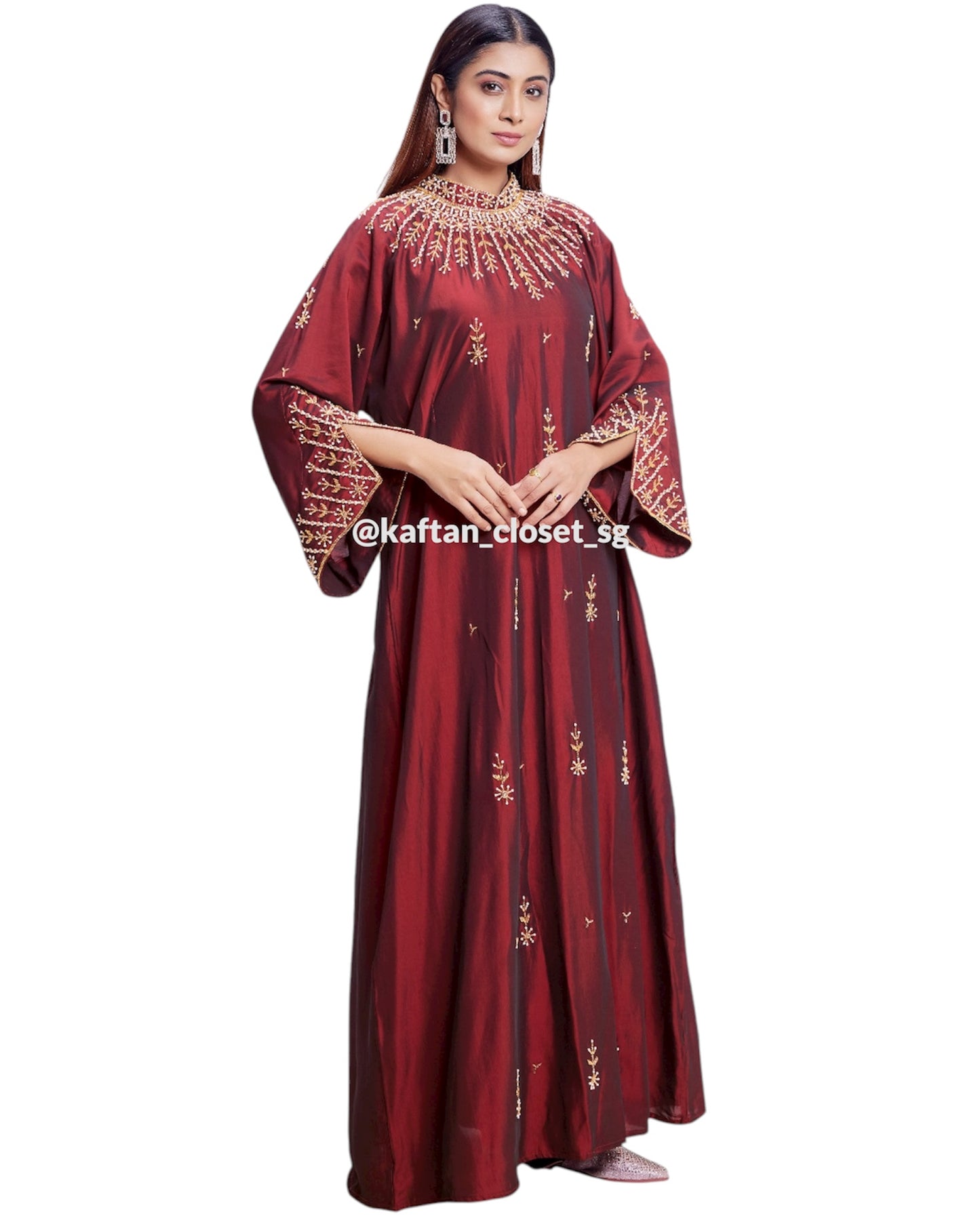 Juliette High Neck- Maroon