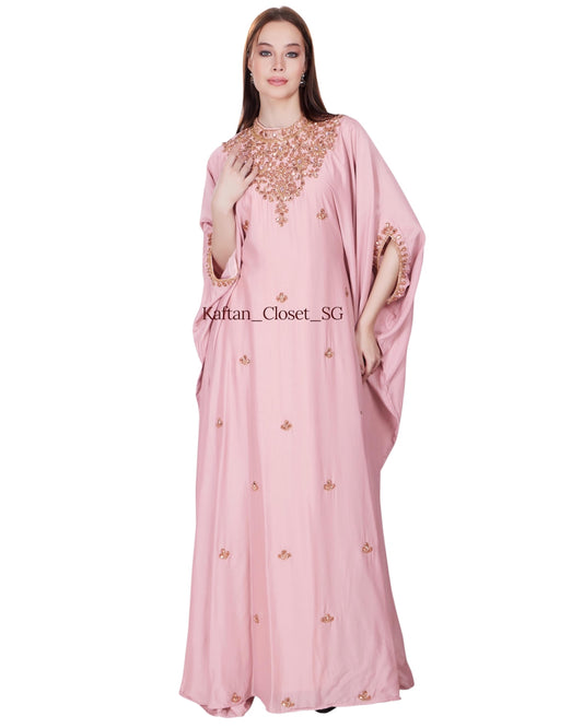 Rhea High Neck Series- Baby Pink