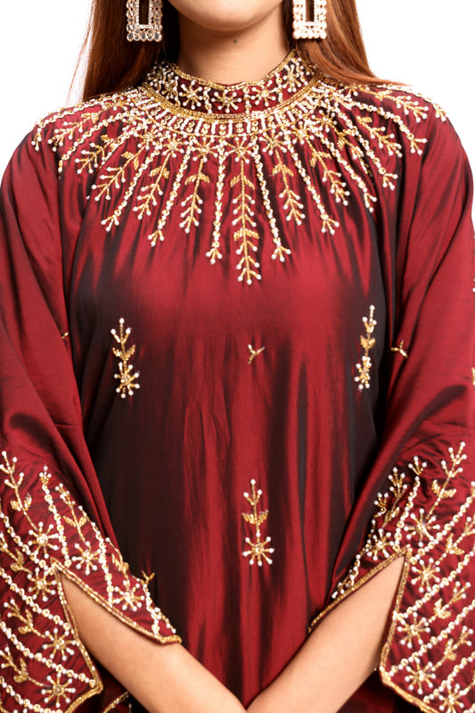 Juliette High Neck- Maroon