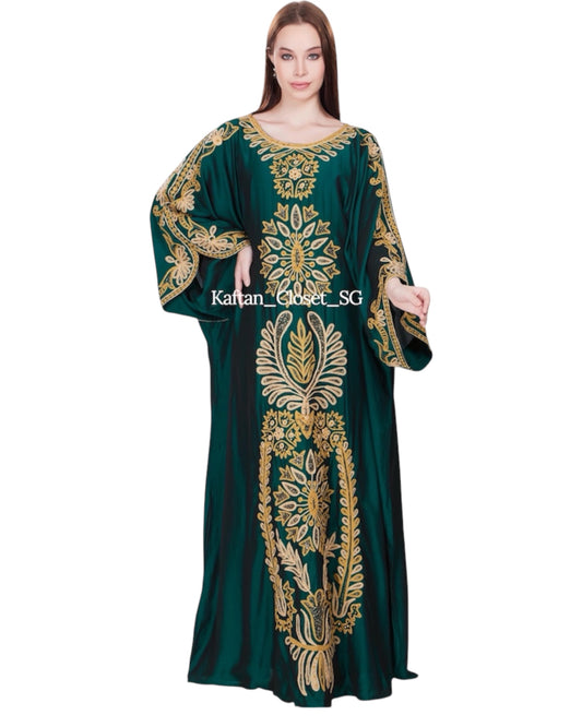 Viola Embroidery Series- Emerald Green