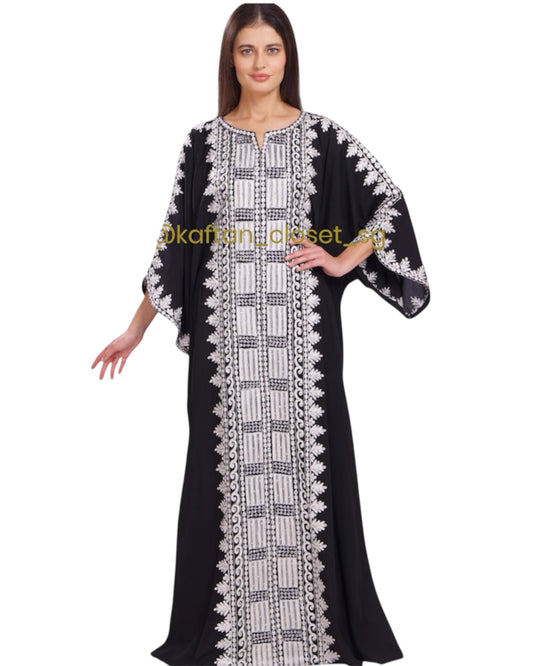 Bahati Embroidery- Black