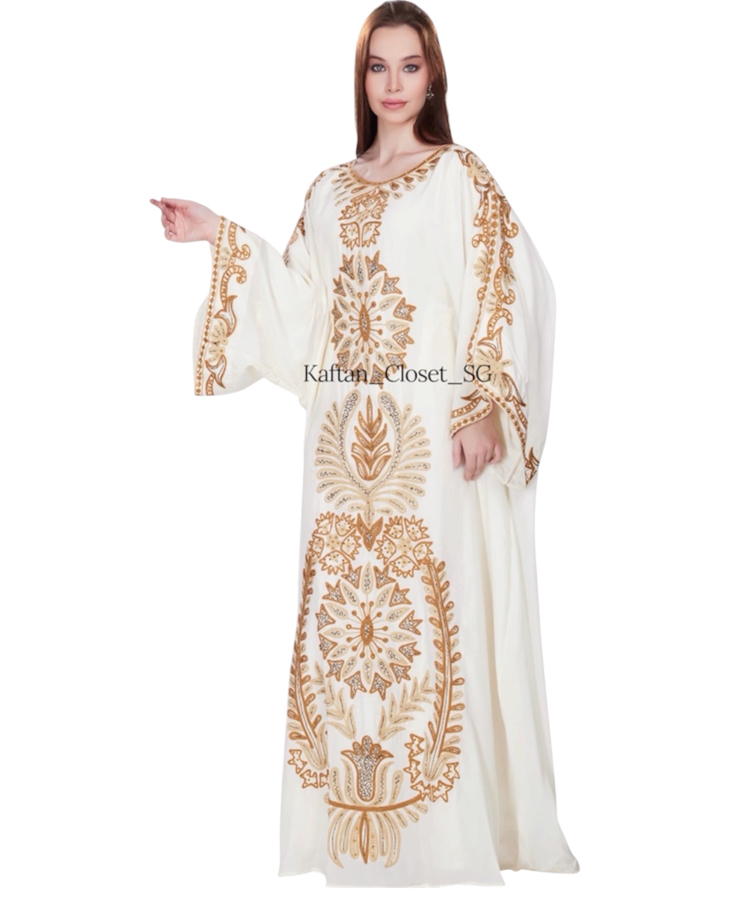 Viola Embroidery Series- Cream White
