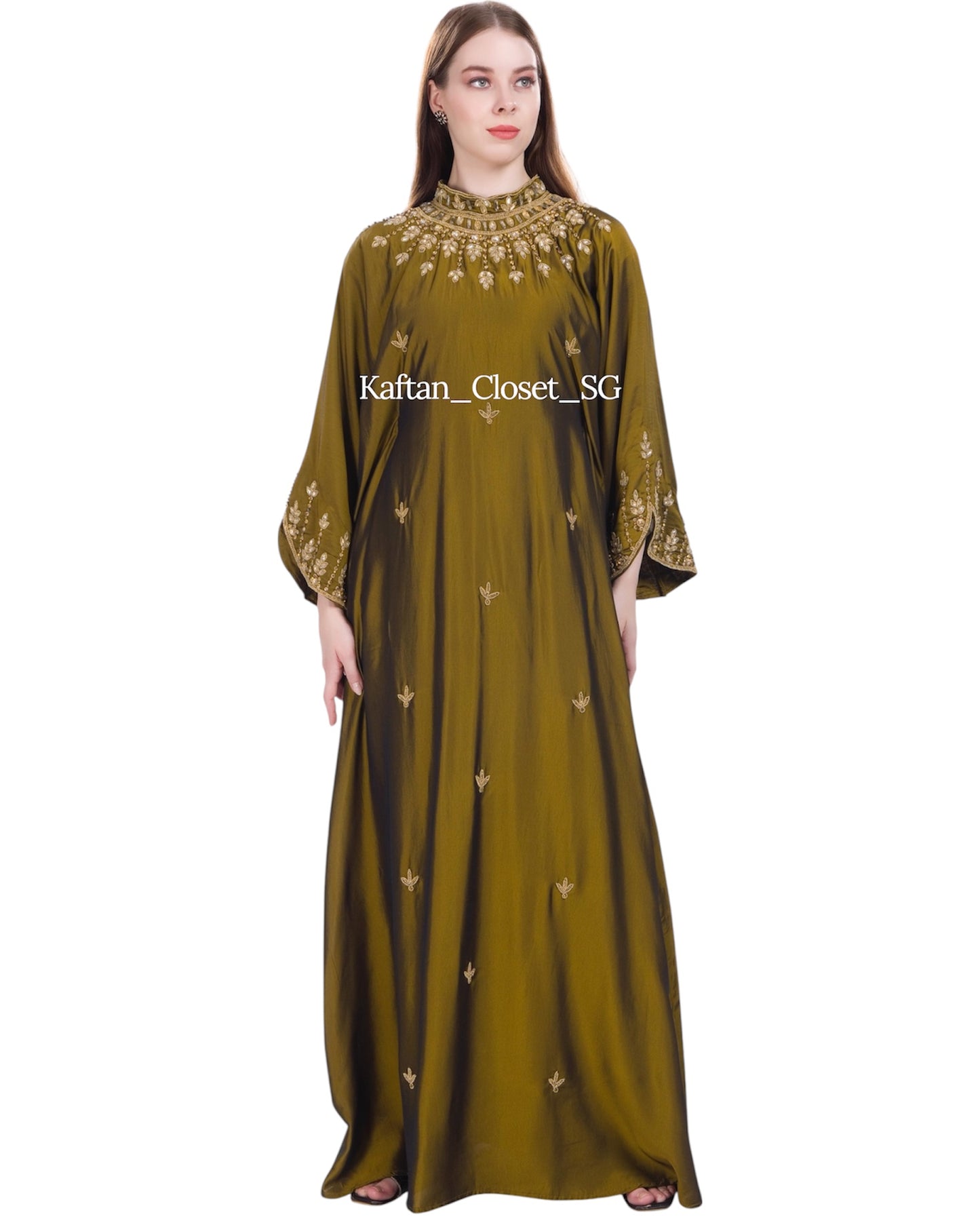 Bianca High Neck - Olive Gold
