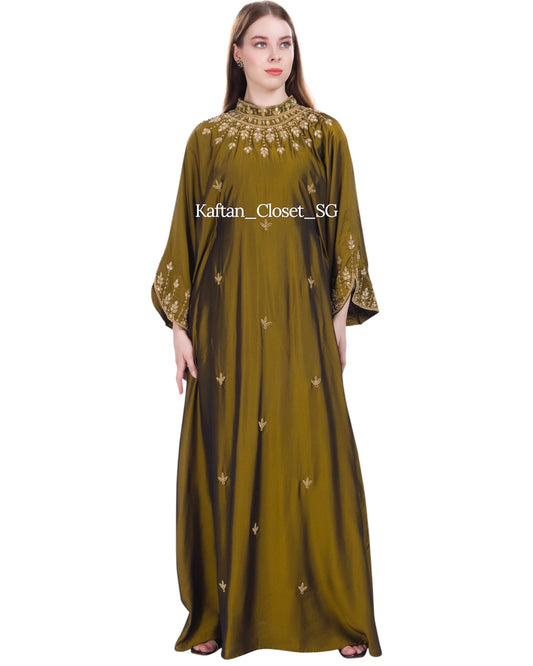 Bianca High Neck - Olive Gold