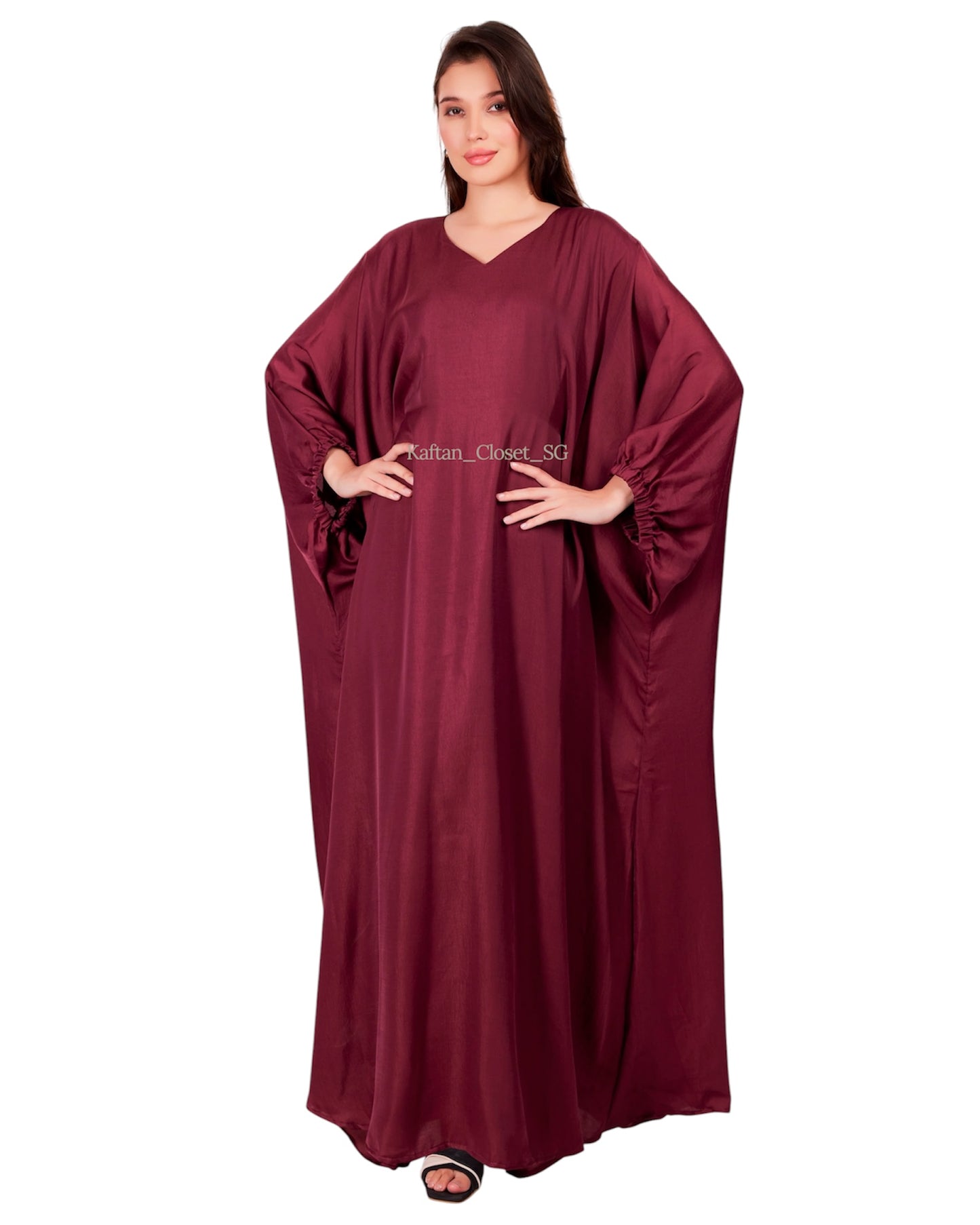 Lantern- Linen Blend (Burgundy)