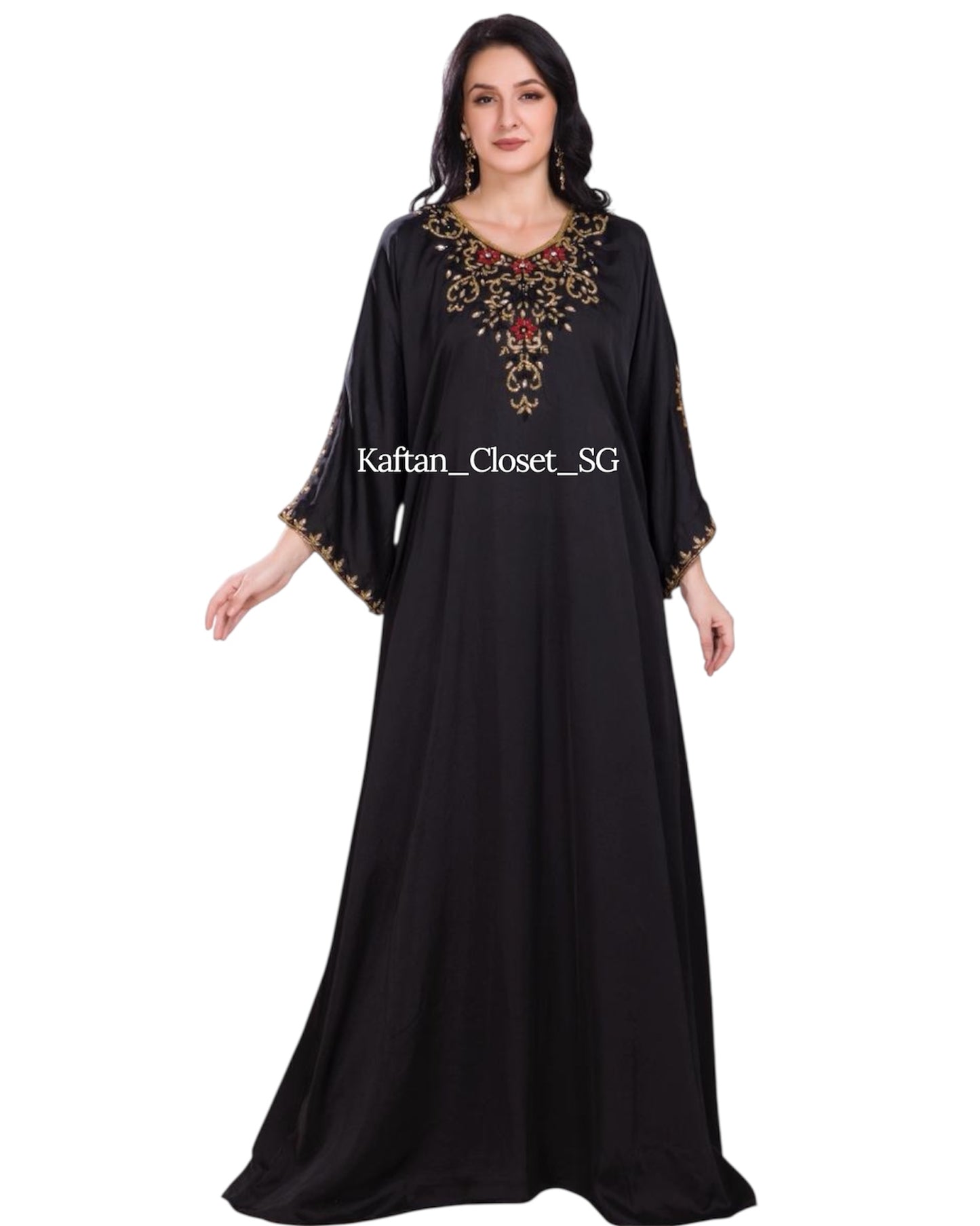 Naura II- Slit sleeves - Black