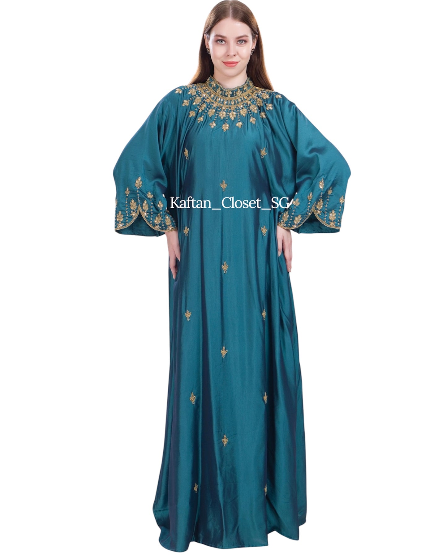 Bianca High Neck - Light Teal Blue