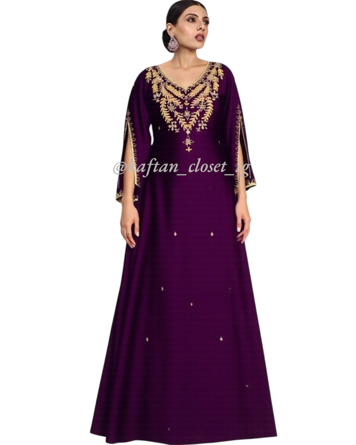 Odessa Open Sleeves - Purple