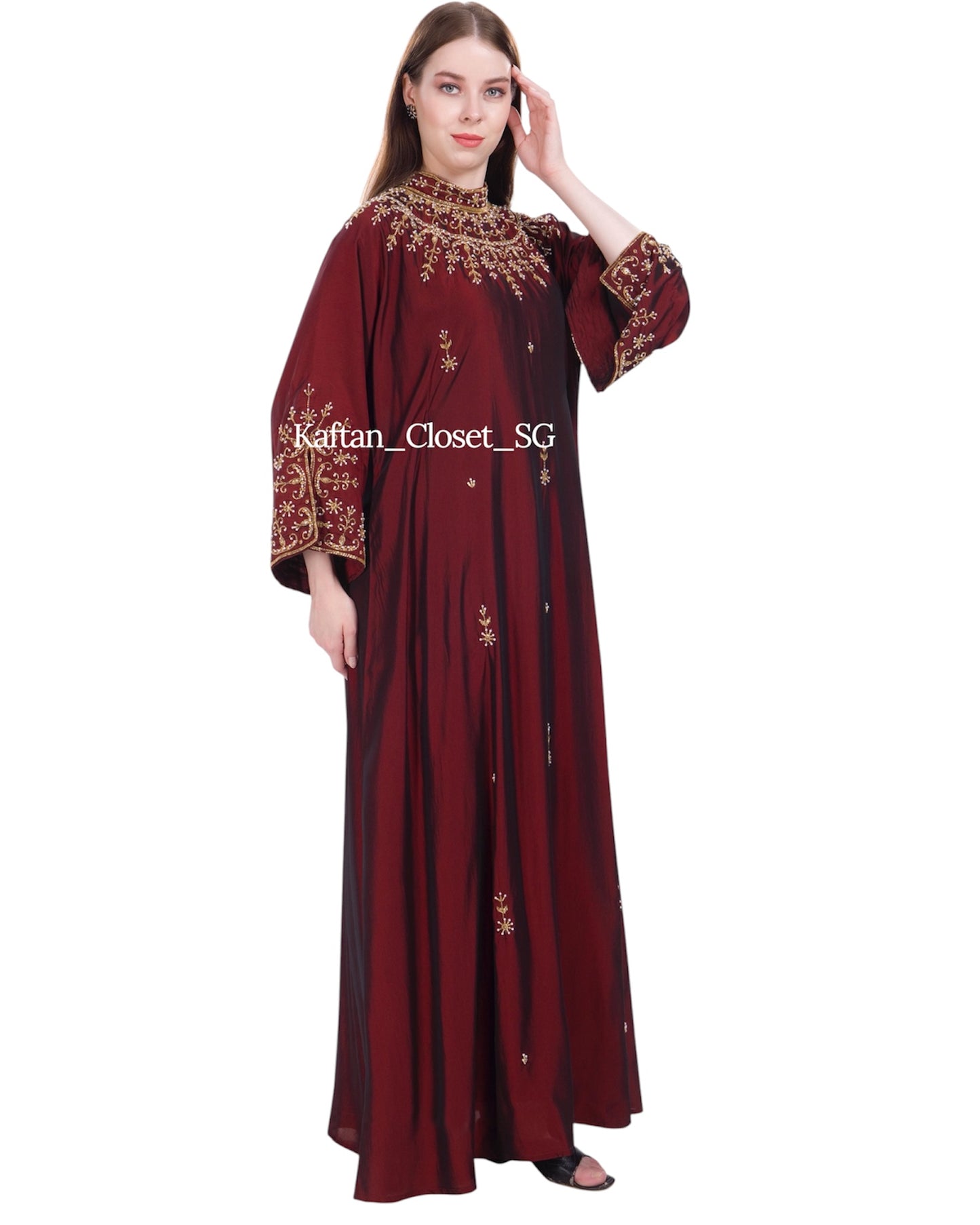 Juliette II High Neck- Maroon