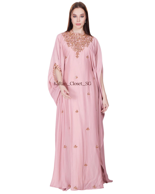 Rhea High Neck Series- Baby Pink