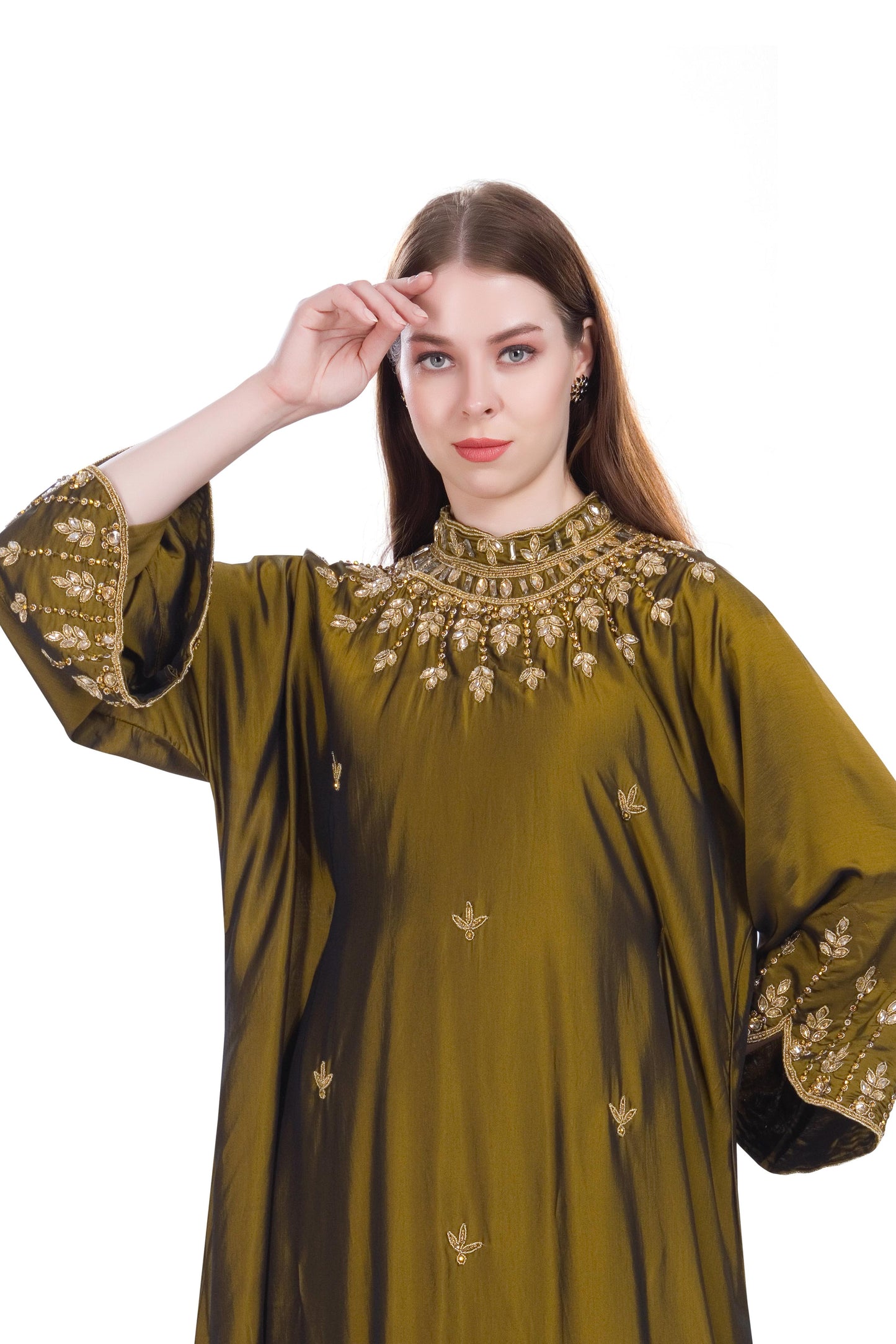 Bianca High Neck - Olive Gold
