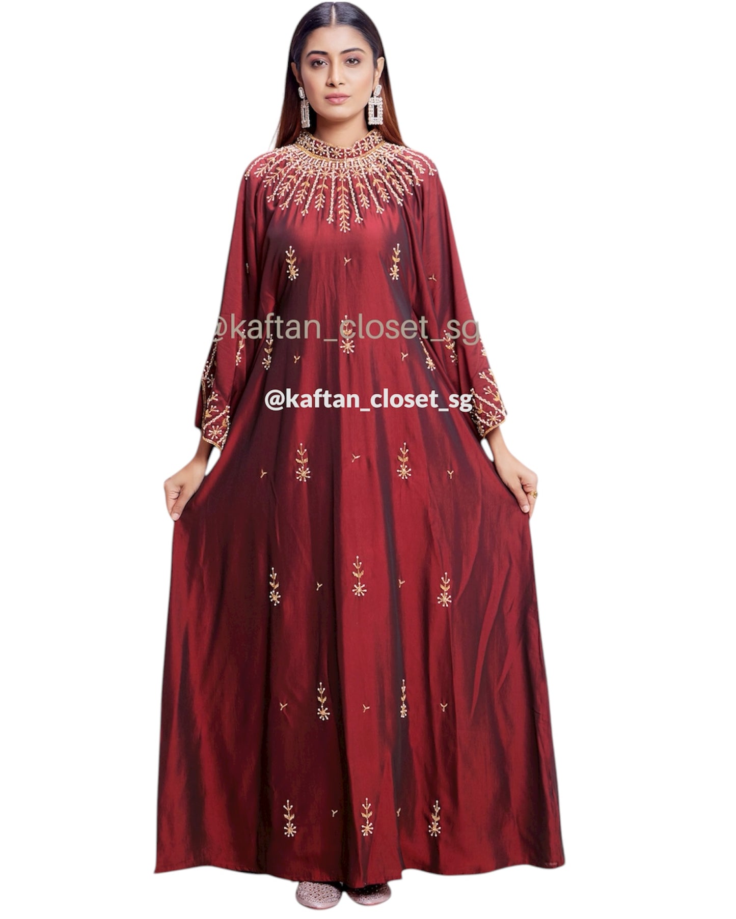 Juliette High Neck- Maroon