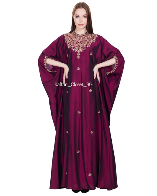 Rhea High Neck Series- Burgundy