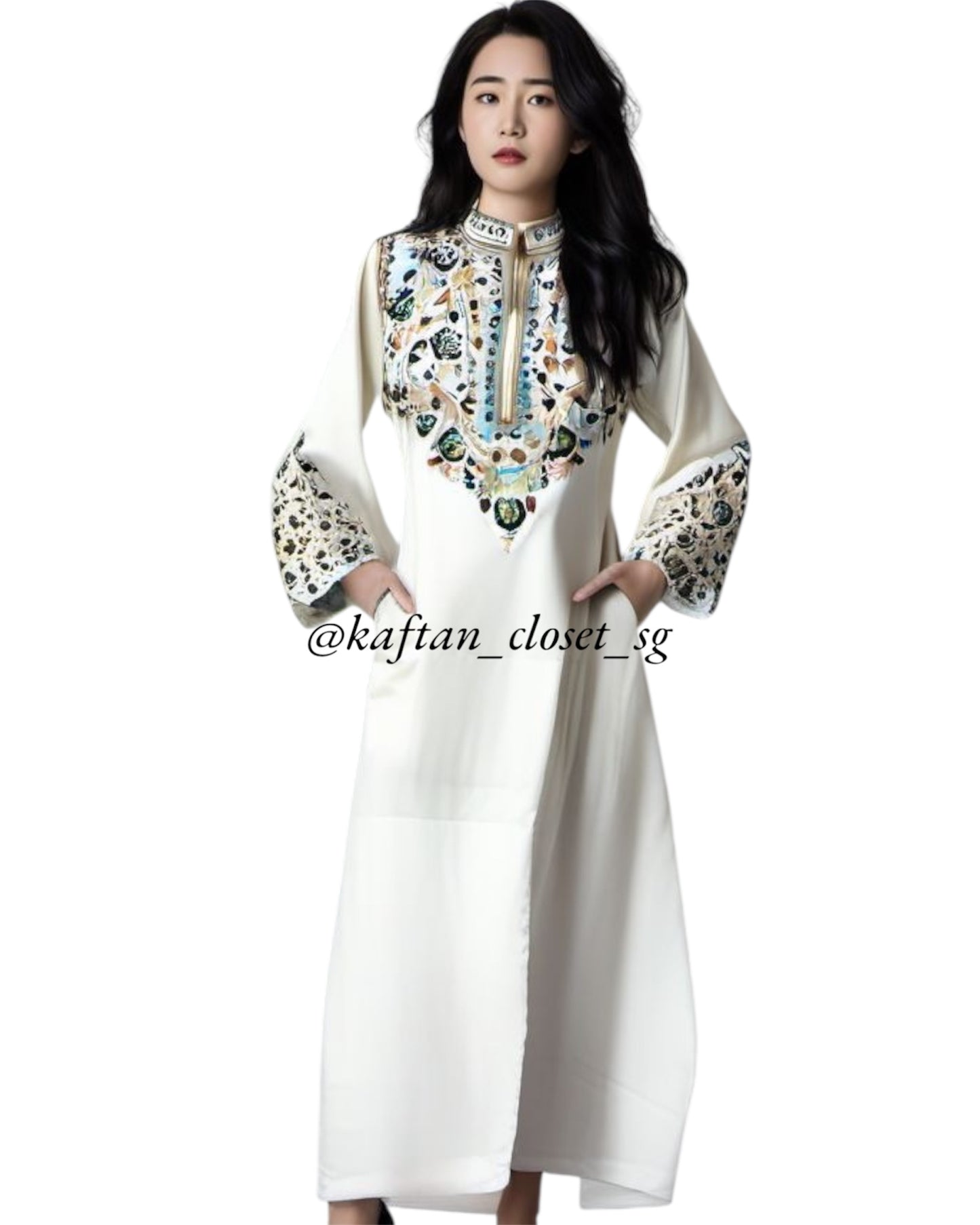 Mayang Threadwork Series- Cream White