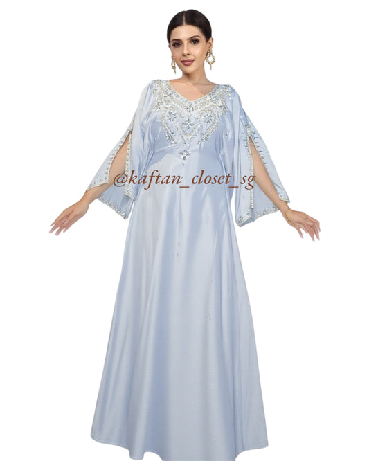 Odessa Open Sleeves - Baby Blue
