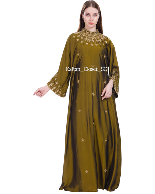 Bianca High Neck - Olive Gold