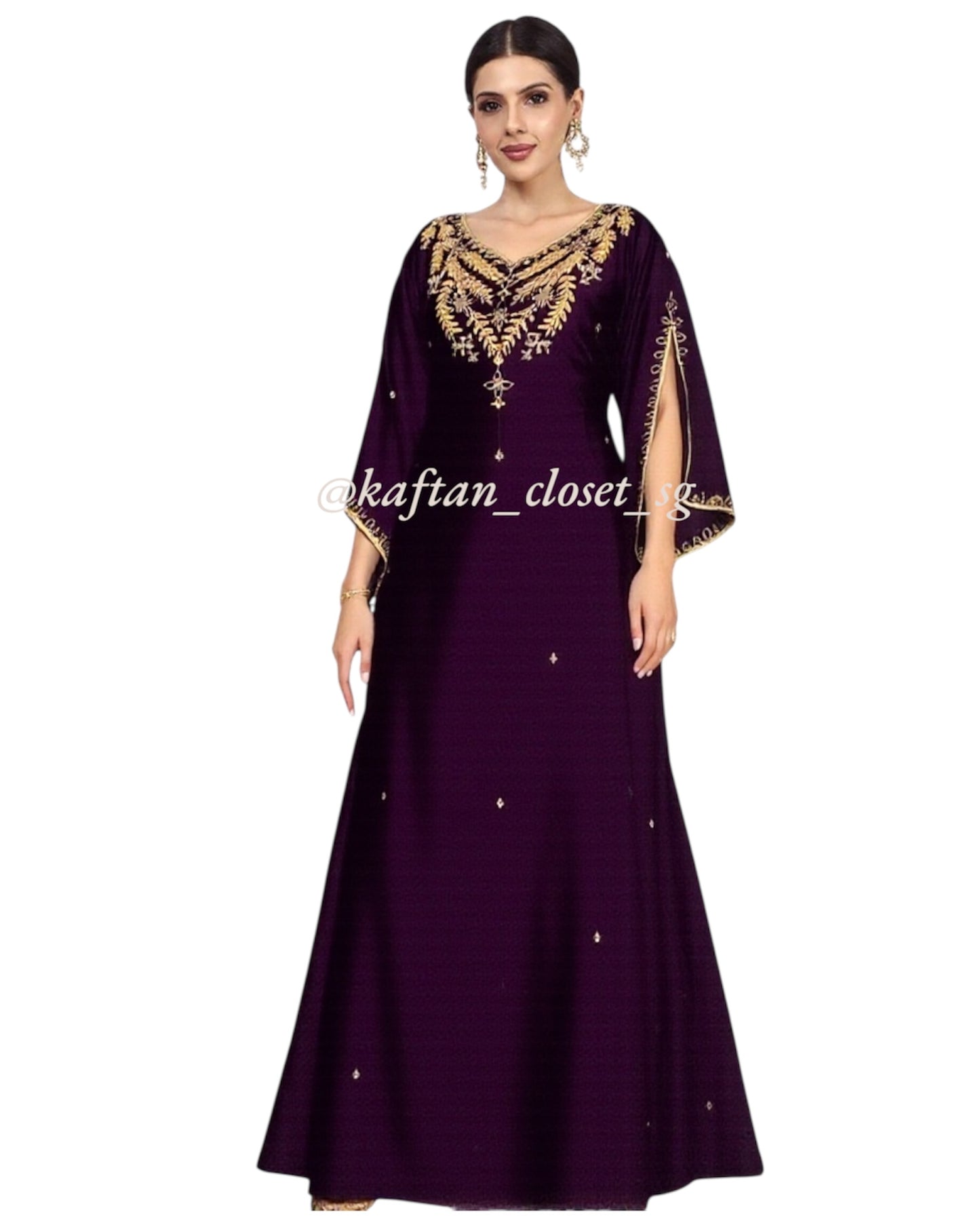 Odessa Open Sleeves - Purple