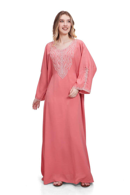 Allysia Open Sleeves Series-  Salmon Pink